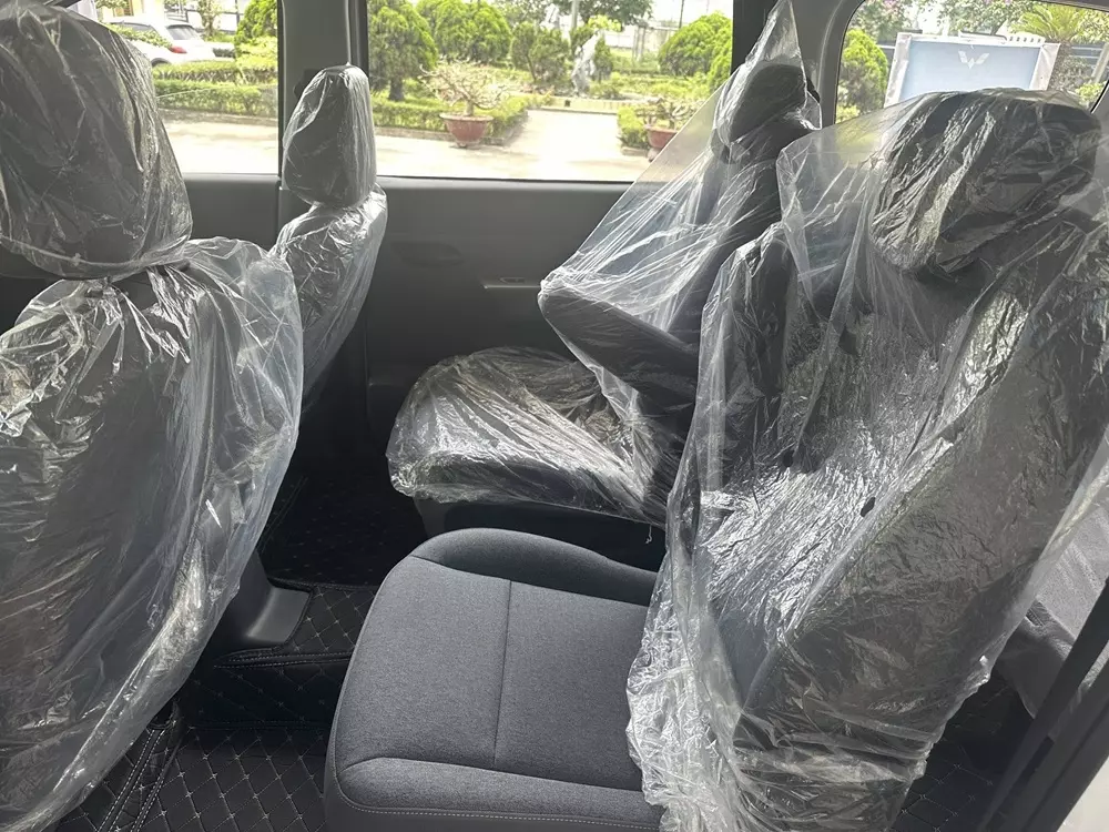 Ghế của Wuling Grango được bọc nỉ màu xám